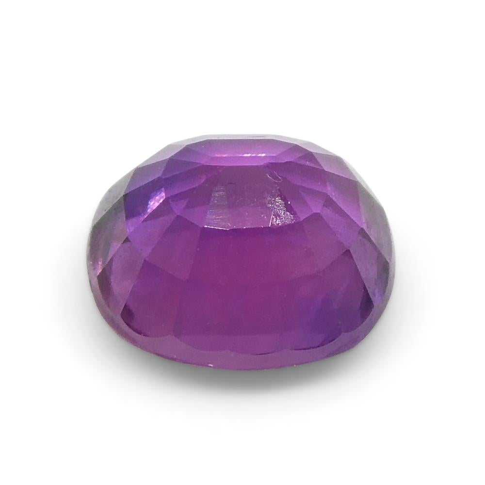 0.96ct Cushion Pink Sapphire from East Africa, Unheated For Sale 2
