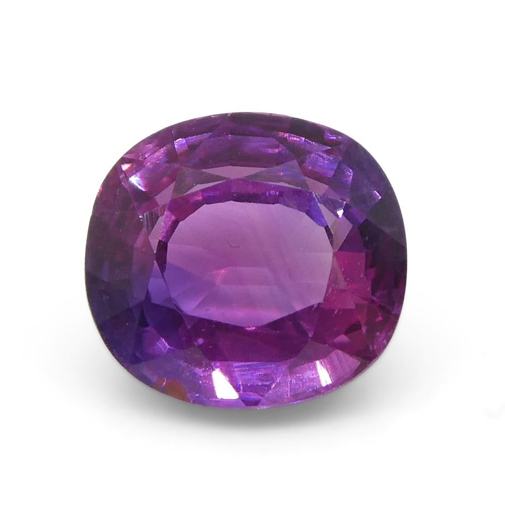 0.96ct Cushion Pink Sapphire from East Africa, Unheated For Sale 3