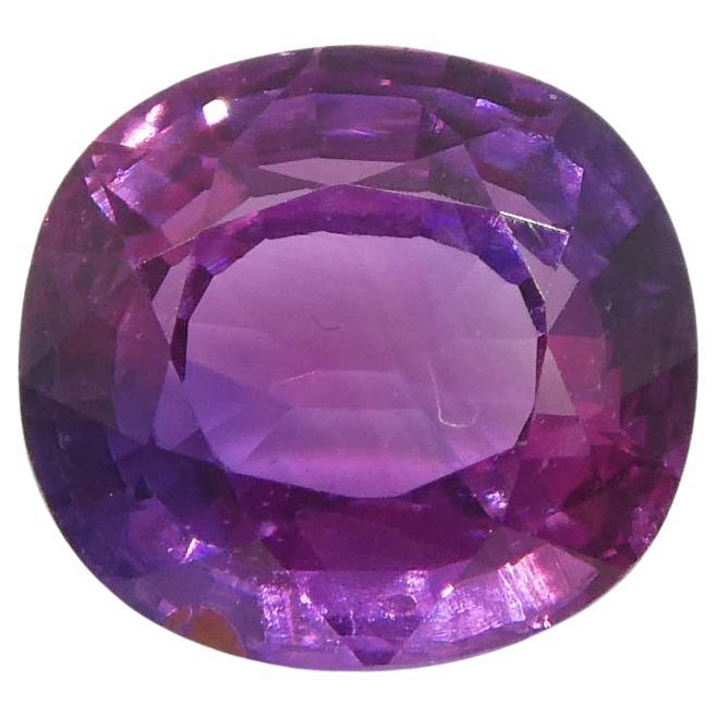 0.96ct Cushion Pink Sapphire from East Africa, Unheated For Sale