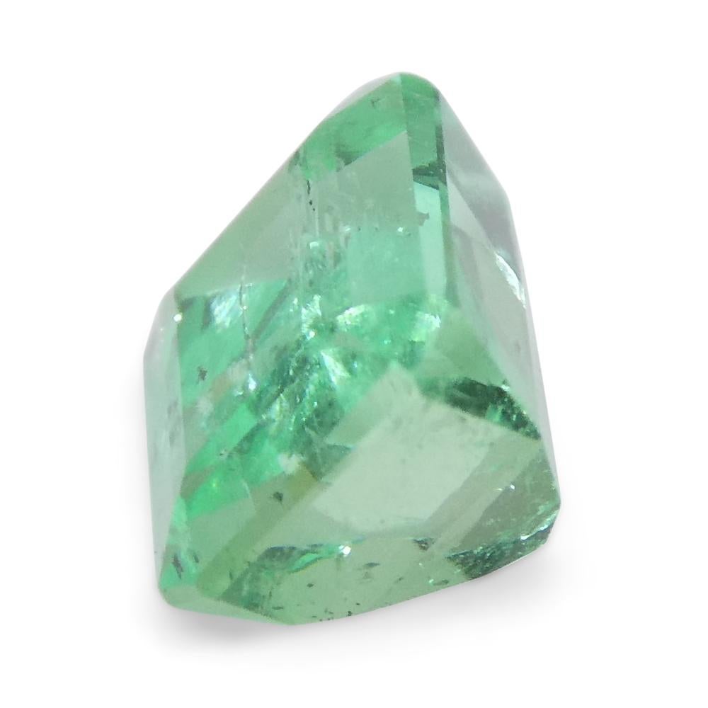 0.96ct Emerald Cut Green Emerald from Colombia For Sale 1