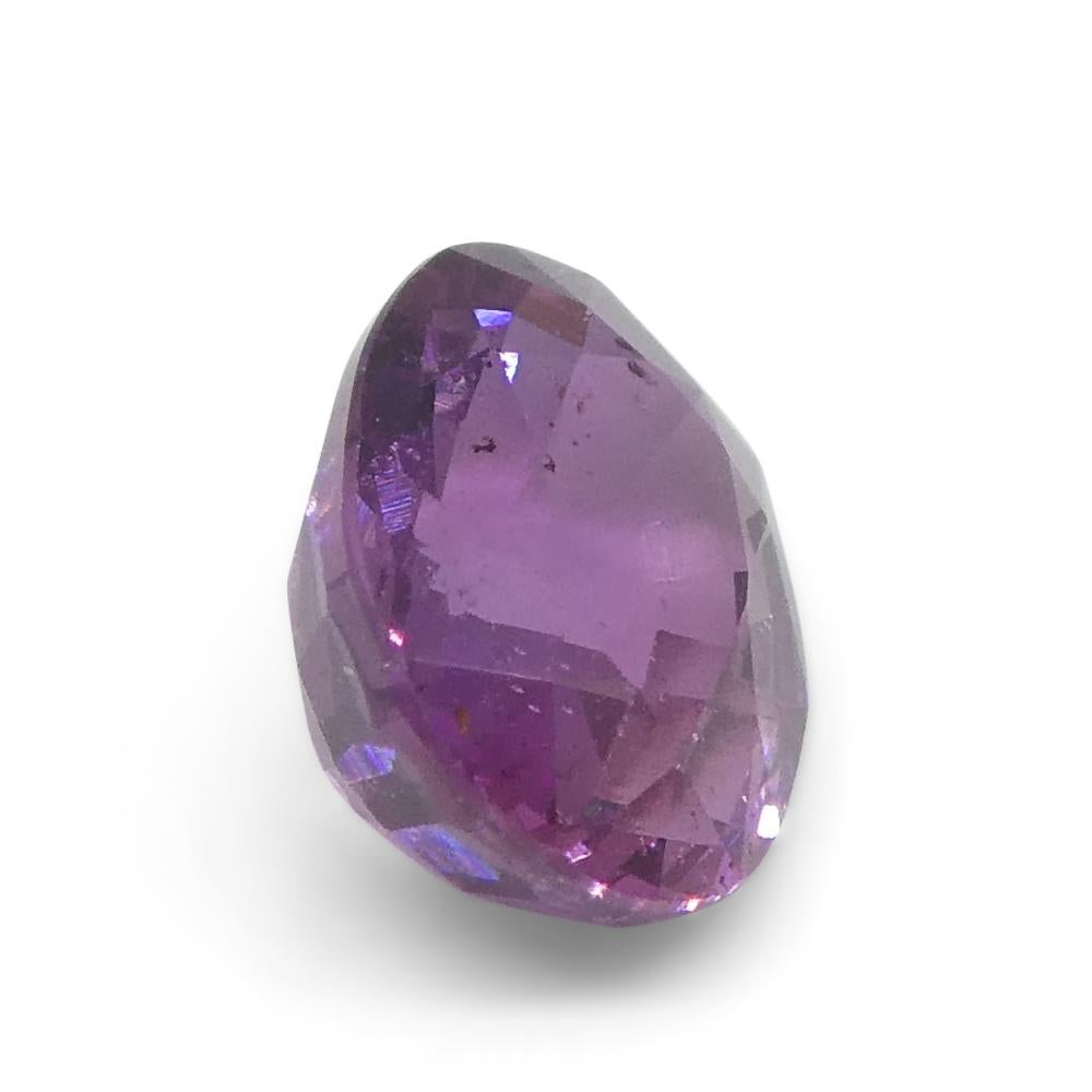 0.96ct Oval Pink Sapphire from East Africa, Unheated For Sale 9