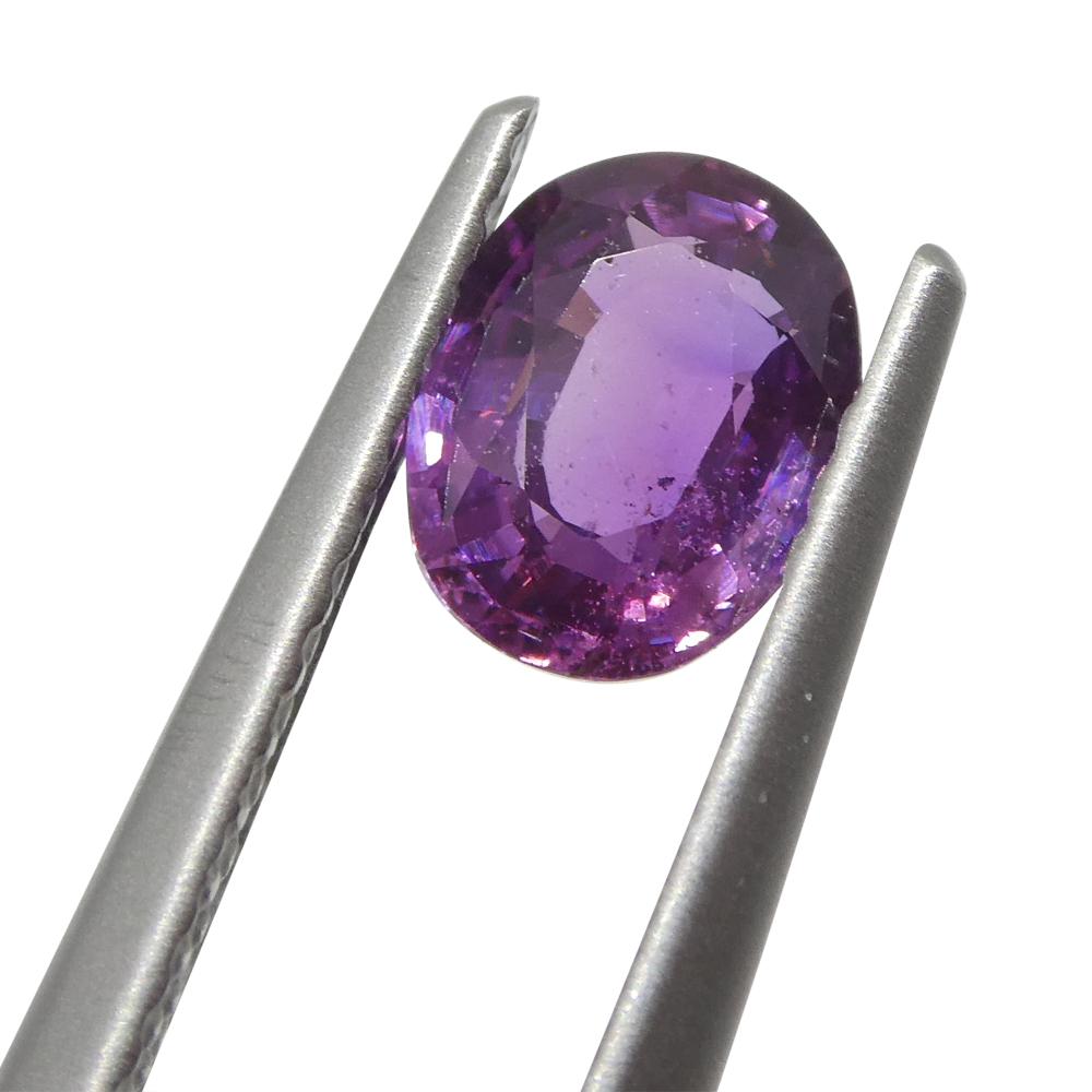 0.96ct Oval Pink Sapphire from East Africa, Unheated For Sale 10