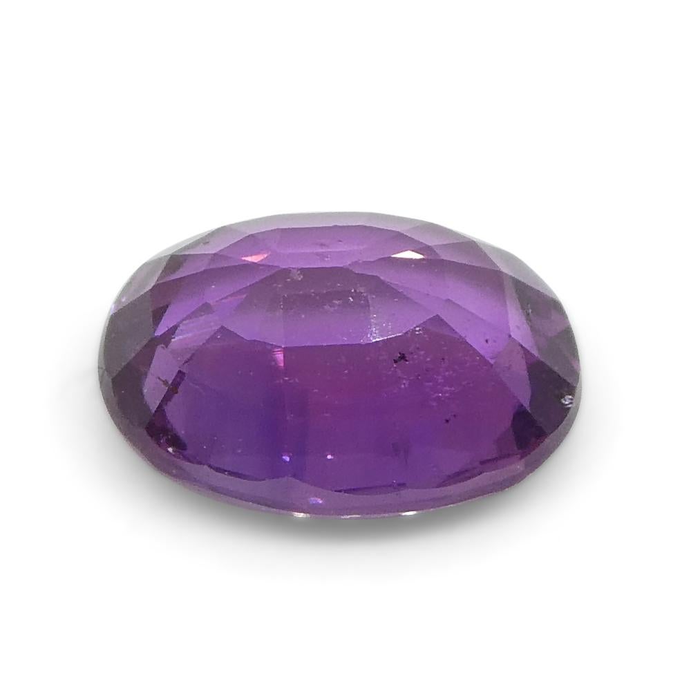0.96ct Oval Pink Sapphire from East Africa, Unheated For Sale 12