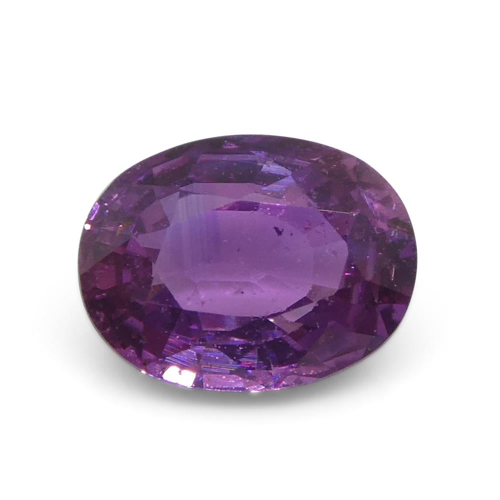 0.96ct Oval Pink Sapphire from East Africa, Unheated For Sale 13