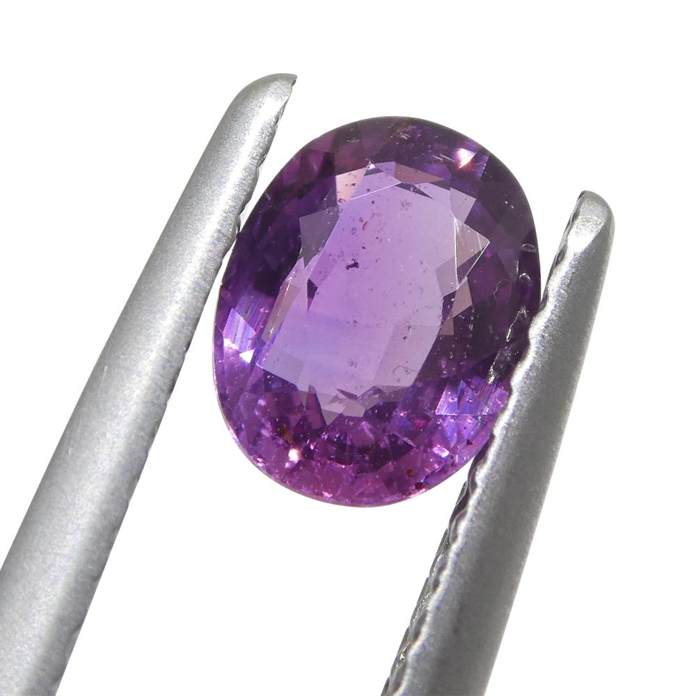 0.96ct Oval Pink Sapphire from East Africa, Unheated For Sale 1