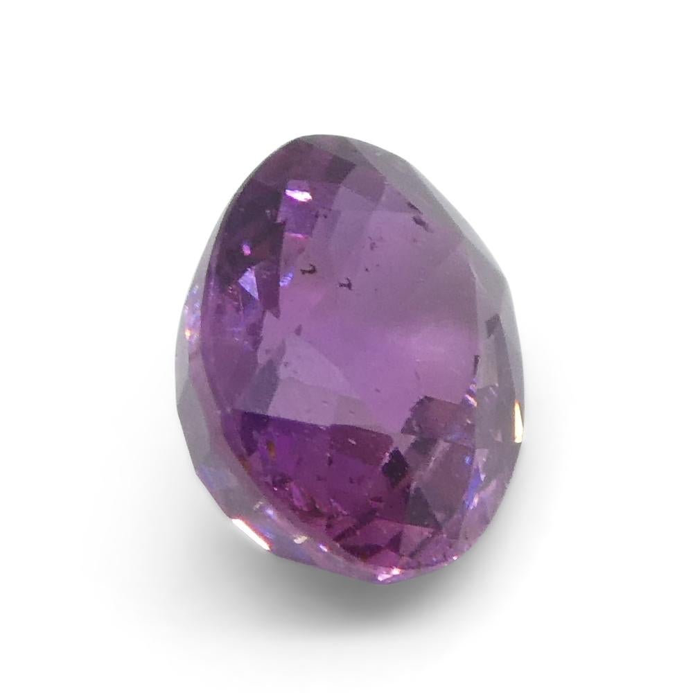 0.96ct Oval Pink Sapphire from East Africa, Unheated For Sale 2