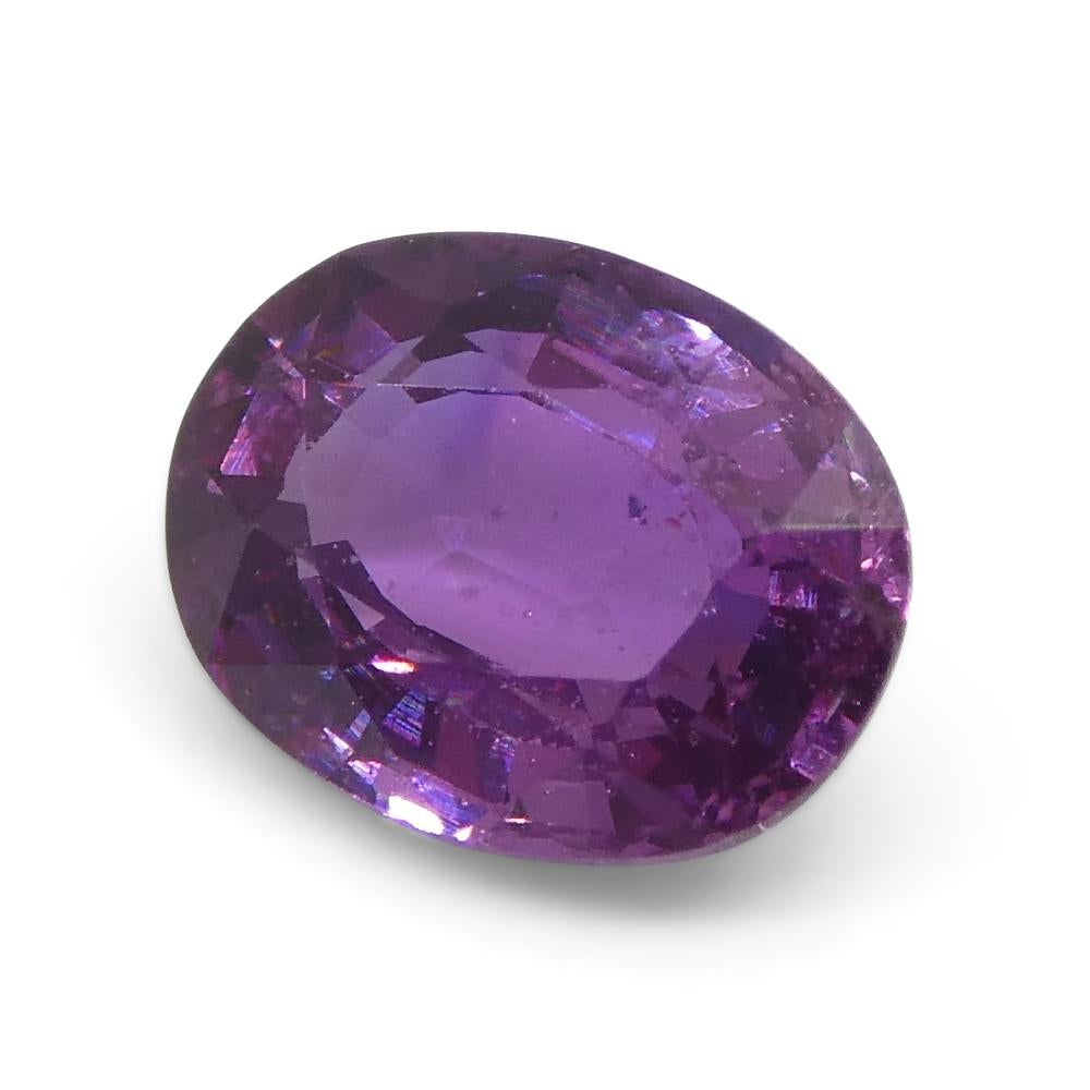 0.96ct Oval Pink Sapphire from East Africa, Unheated For Sale 3