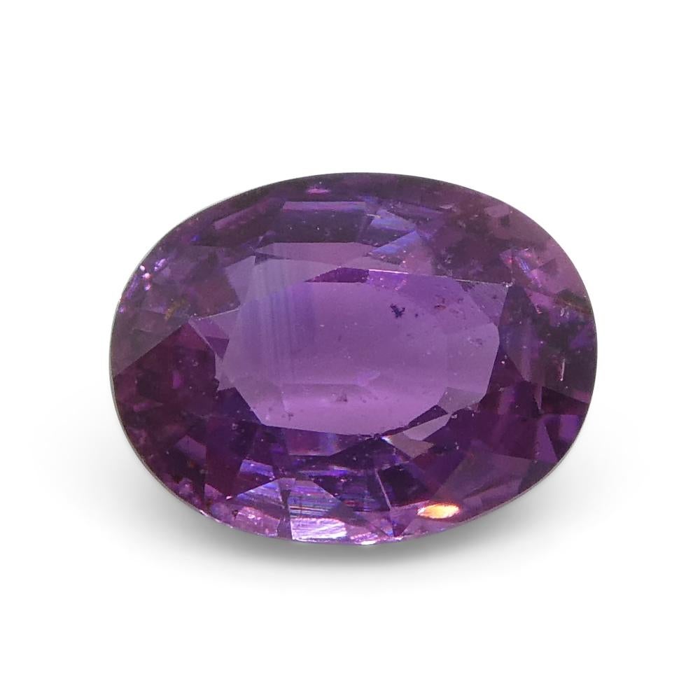 0.96ct Oval Pink Sapphire from East Africa, Unheated For Sale 4