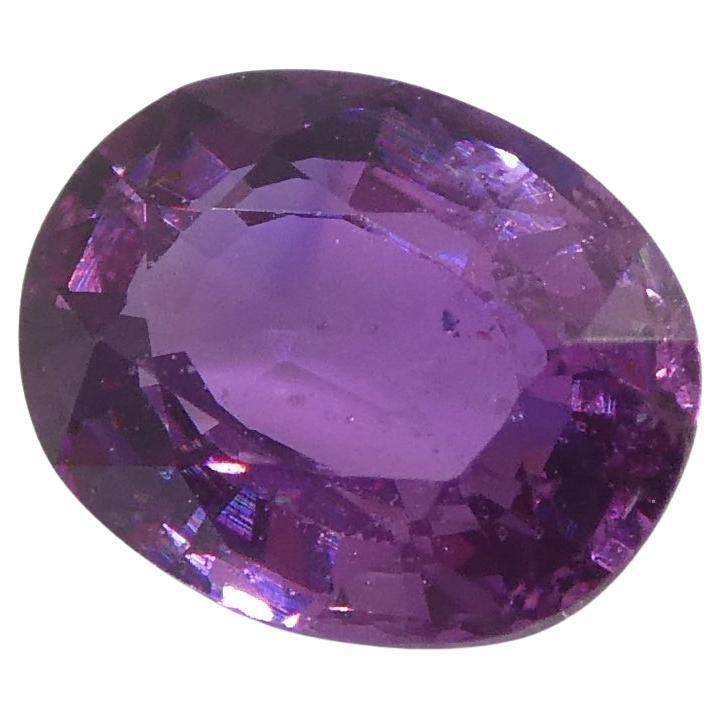 0.96ct Oval Pink Sapphire from East Africa, Unheated For Sale