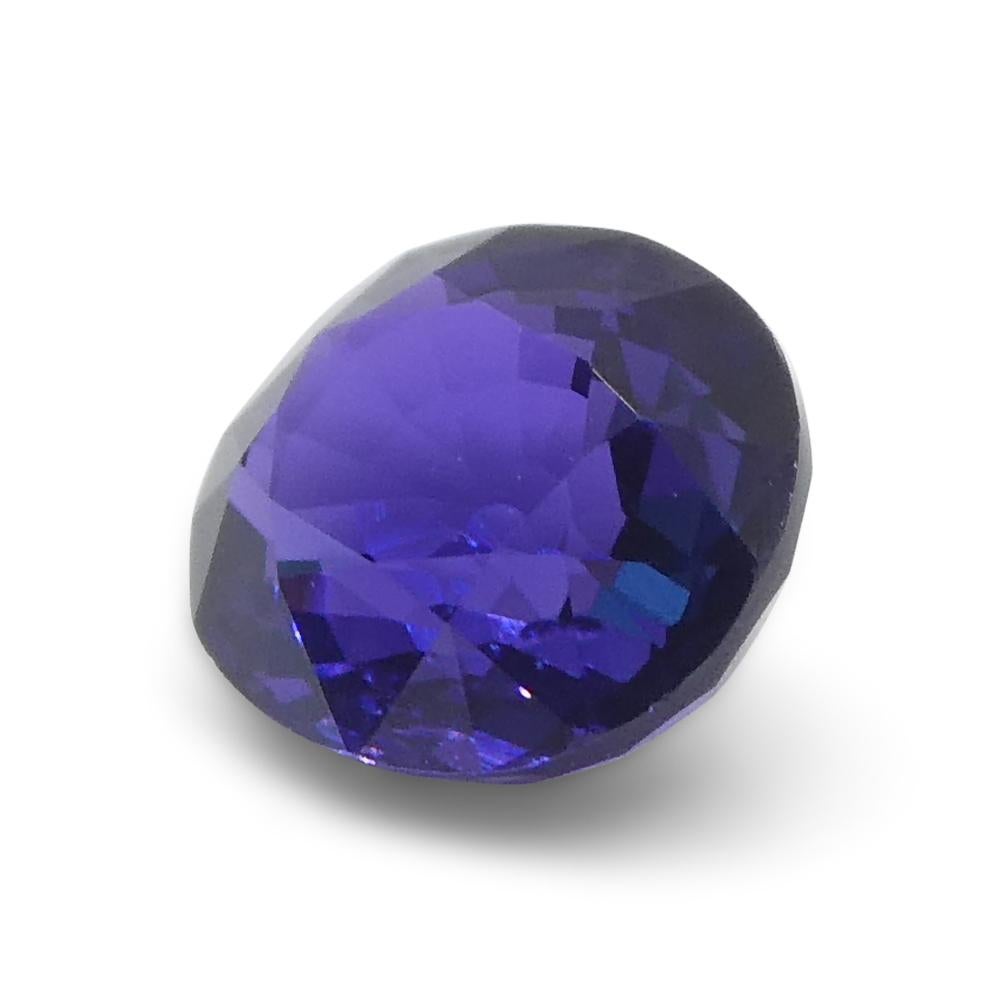 Saphir violet ovale de 0.96 carat, non chauffé, de Madagascar Neuf - En vente à Toronto, Ontario