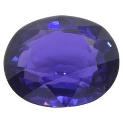 Zafiro púrpura ovalado de Madagascar, sin calentar, 0.96 ct