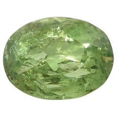 0.96ct Oval Yellowish Green to Greenish Yellow Alexandrite from Brazil