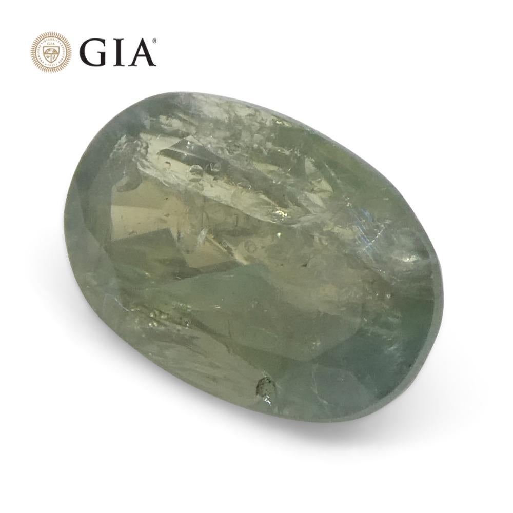 0.96ct Oval Yellowish Green to Purple Alexandrite GIA Certified Unheated   For Sale 7