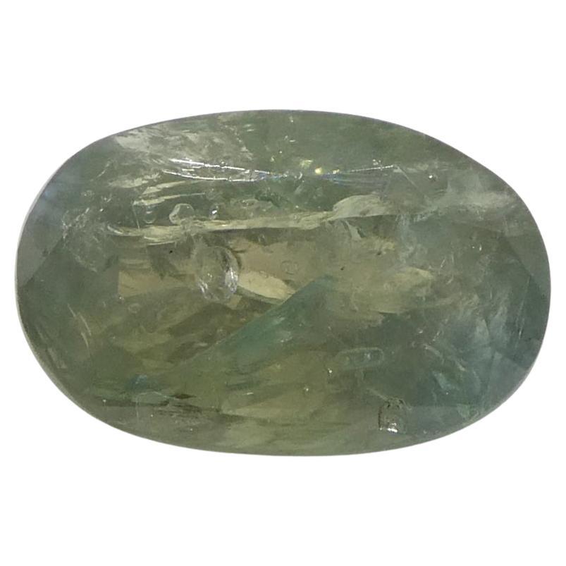 0.96ct Oval Yellowish Green to Purple Alexandrite GIA Certified Unheated   For Sale