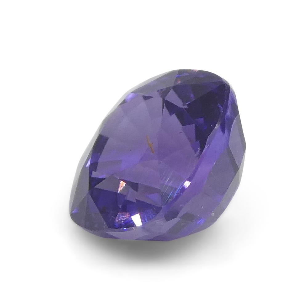 0.96ct Square Cushion Purple Sapphire from East Africa, Unheated For Sale 7