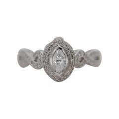 Bague en or 18 carats avec diamants de 0,97 carat