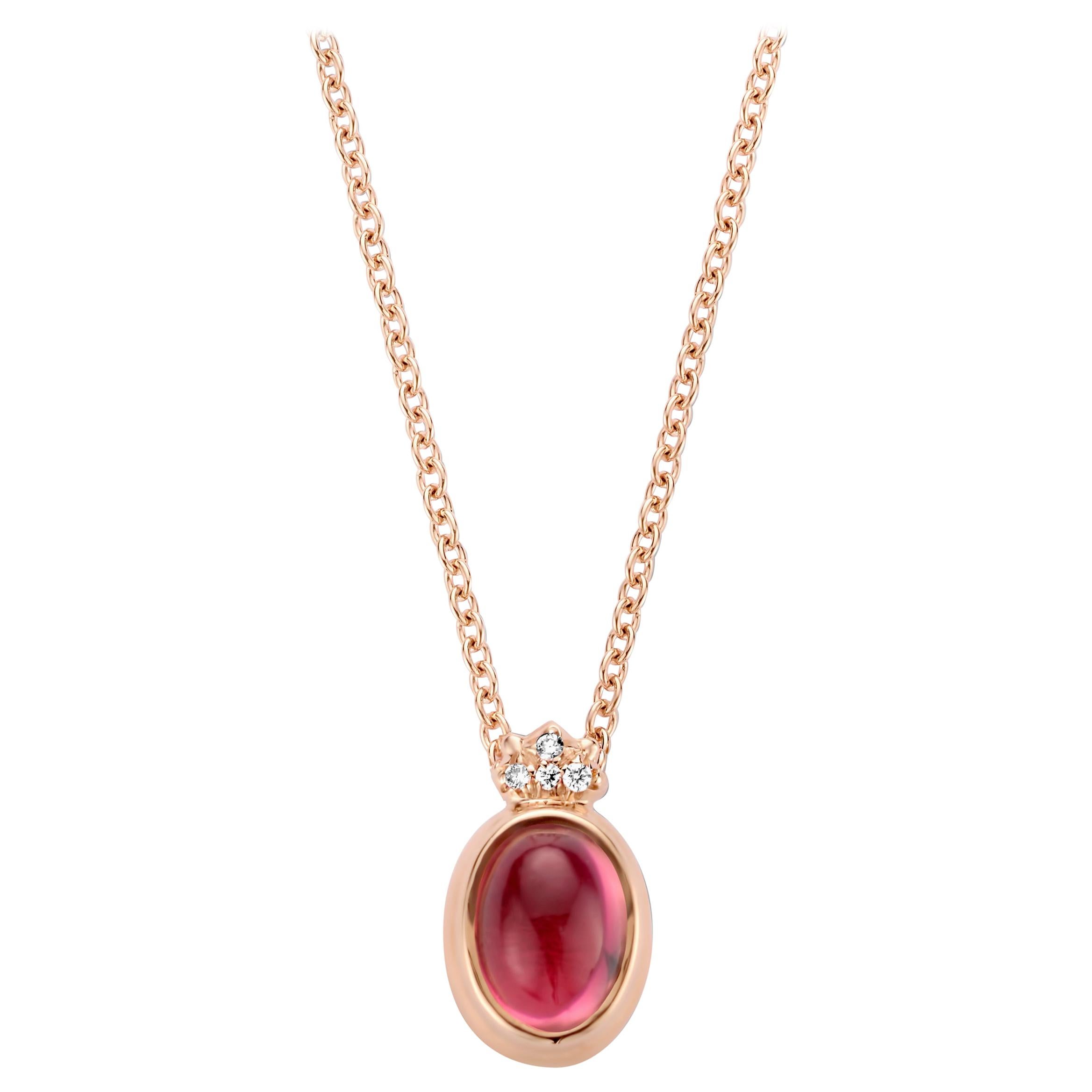 One of a kind lucky beetle necklace in 18K rose gold 3,7g set with the finest diamonds in brilliant cut 0,02Ct (VVS/DEF quality) and one natural, pink tourmaline in ovale cabouchon cut 0,97Ct. The chain is 42cm long.





Celine Roelens, a goldsmith