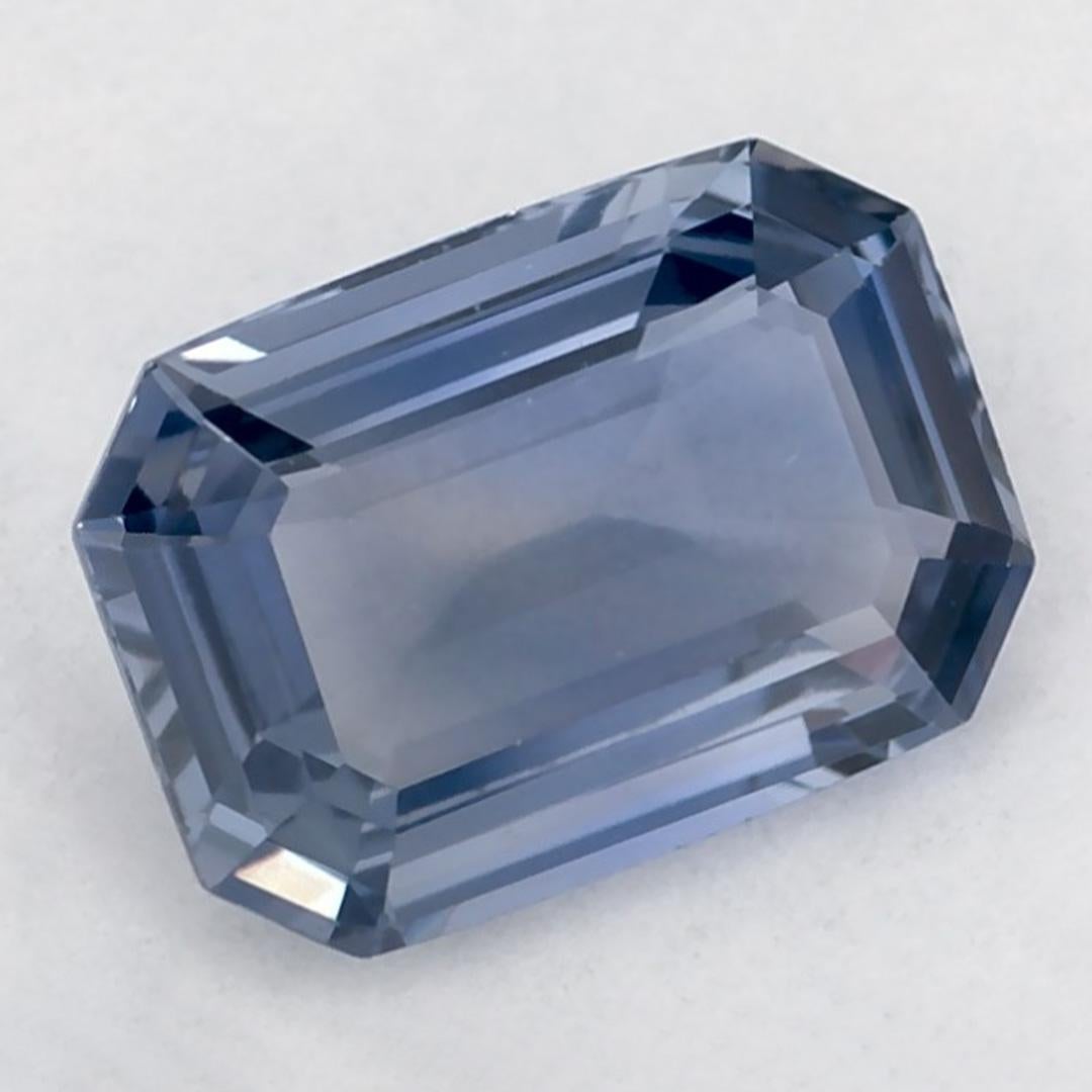 Taille octogone Pierre précieuse taille octogonale saphir bleu 0.97 carat en vente