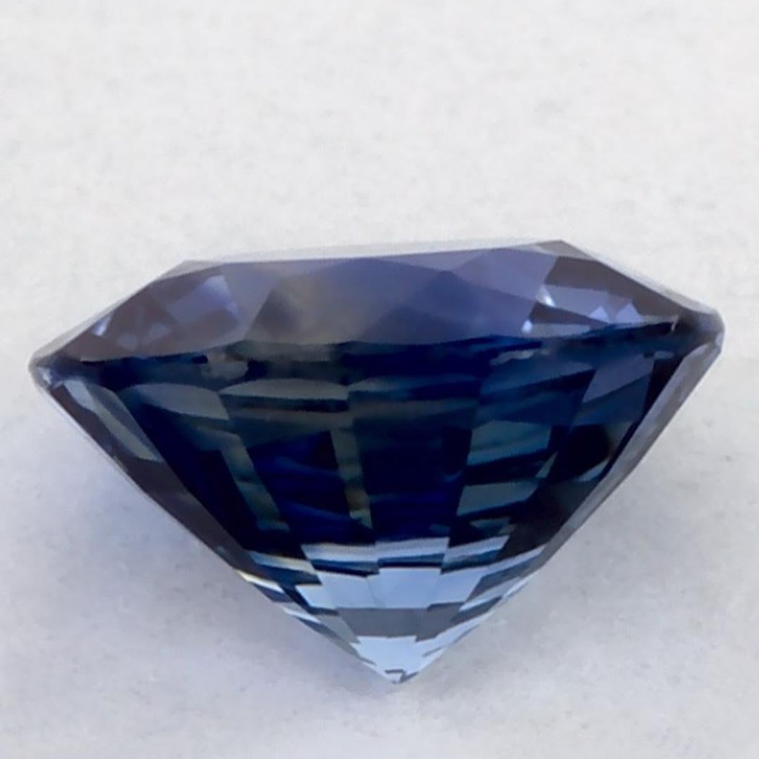 0.97 Karat Blauer runder Saphir, loser Edelstein im Zustand „Neu“ im Angebot in Fort Lee, NJ