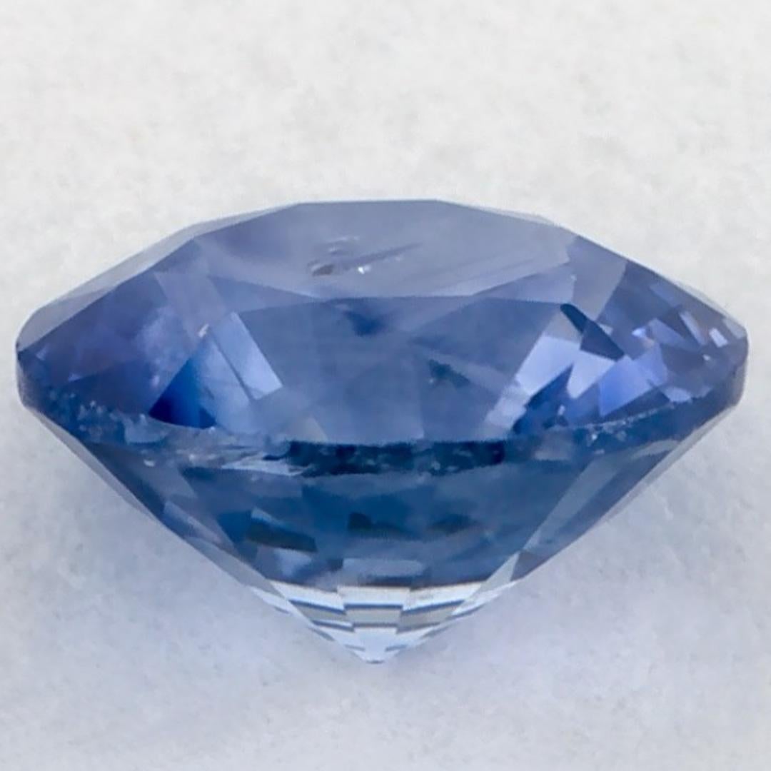 0.97 Ct Blue Sapphire Round Loose Gemstone (pierre précieuse en vrac) Neuf - En vente à Fort Lee, NJ