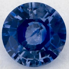 0.97 Ct Blue Sapphire Round Loose Gemstone (pierre précieuse en vrac)