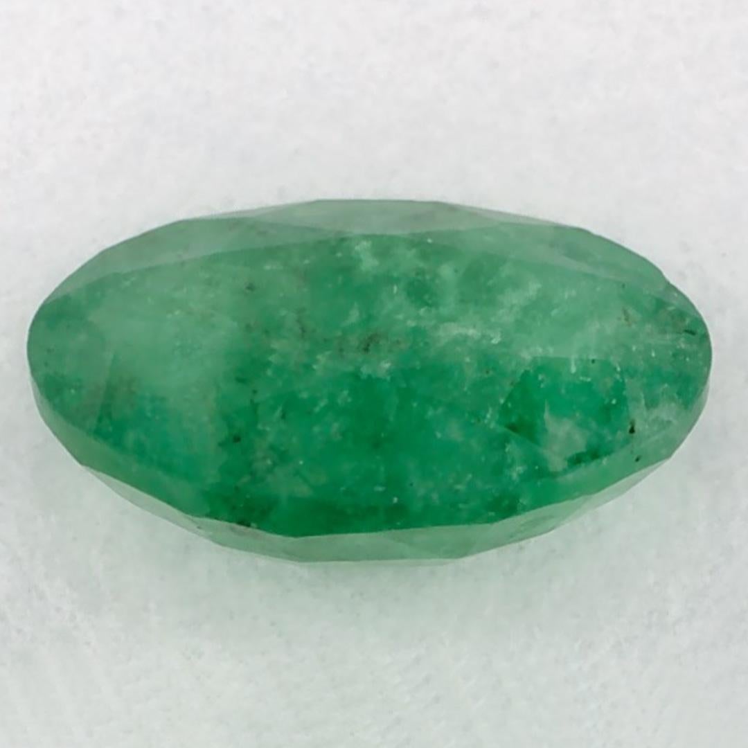 0.97 Karat Smaragd Oval Loser Edelstein im Zustand „Neu“ im Angebot in Fort Lee, NJ