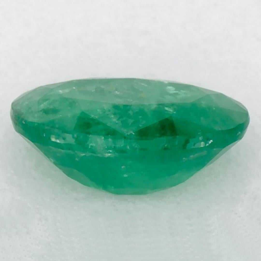 0.97 Karat Smaragd Oval Loser Edelstein im Zustand „Neu“ im Angebot in Fort Lee, NJ