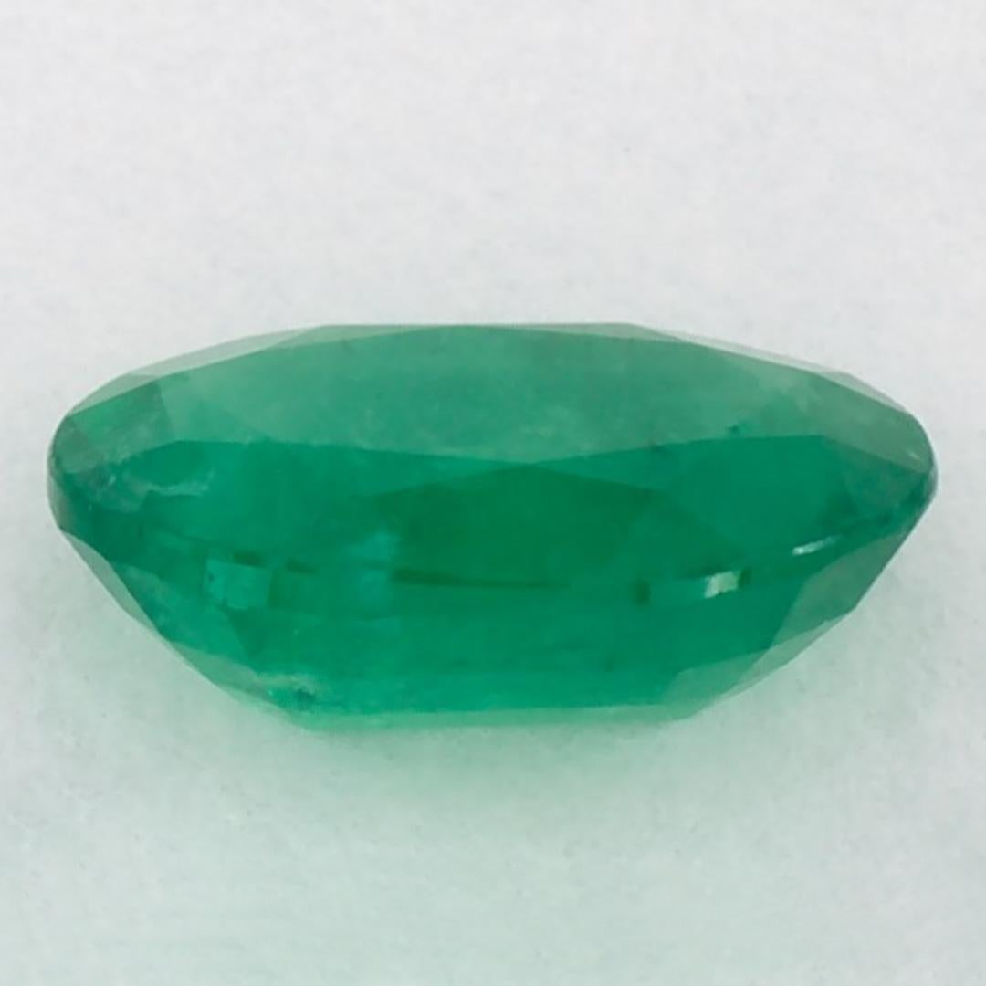 0.97 Karat Smaragd Oval Loser Edelstein im Zustand „Neu“ im Angebot in Fort Lee, NJ