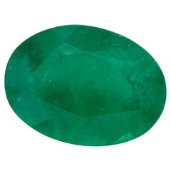 0.97 Karat Smaragd Oval Loser Edelstein