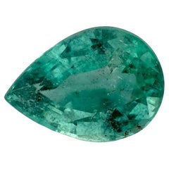 0.97 Ct Emerald Pear Loose Gemstone