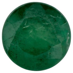 0.97 Ct Emerald Round Loose Gemstone