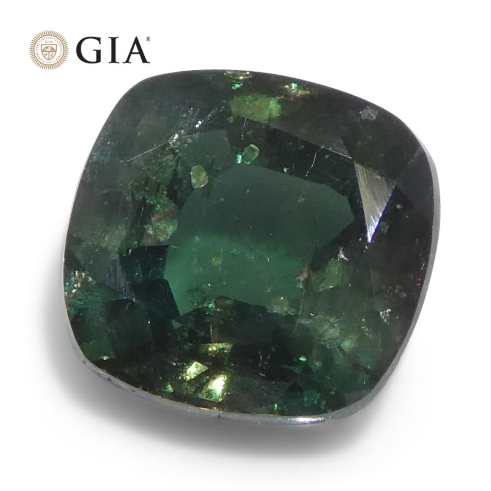 0.97ct Coussin Alexandrite bleu verdâtre à violet certifié GIA Madagascar Unhe en vente 7