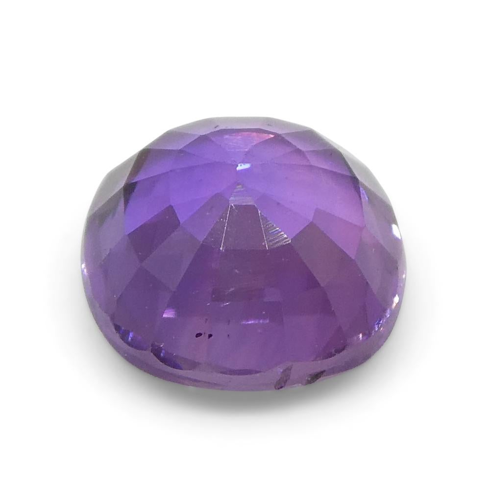 0.97ct Cushion Purple  Sapphire from East Africa, Unheated For Sale 5