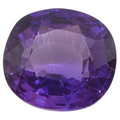 0.97ct Cushion Purple  Sapphire from East Africa, Unheated