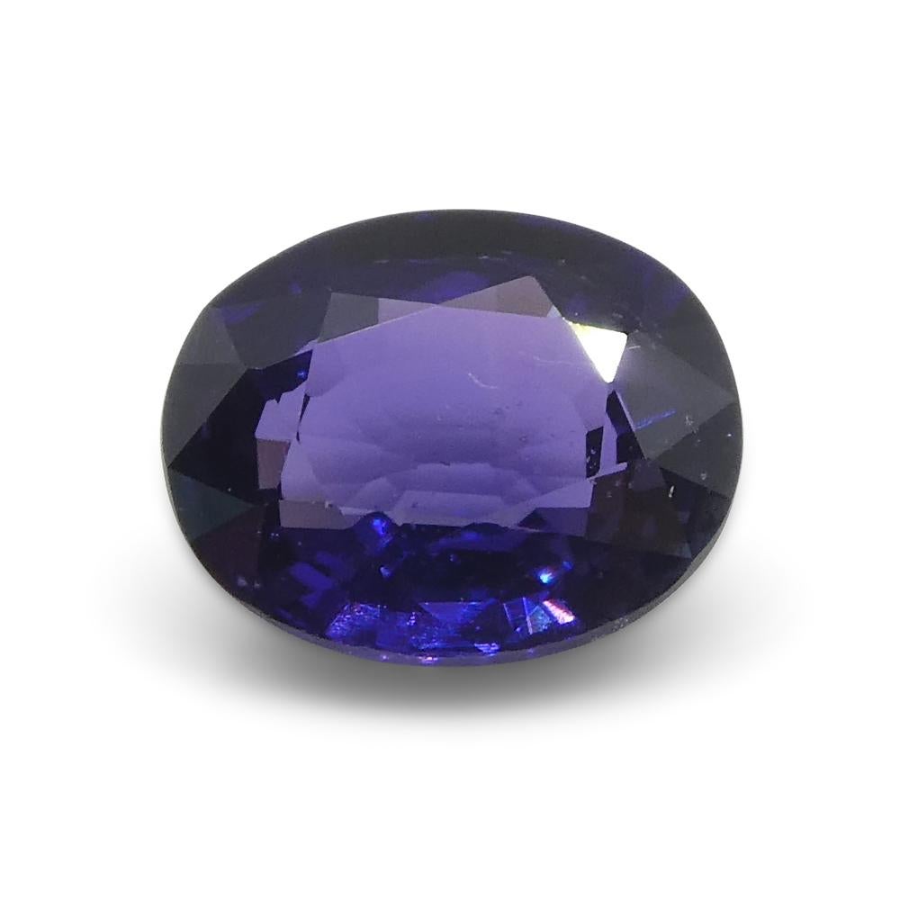 0.97ct Cushion Purple Sapphire from Madagascar, Unheated For Sale 4