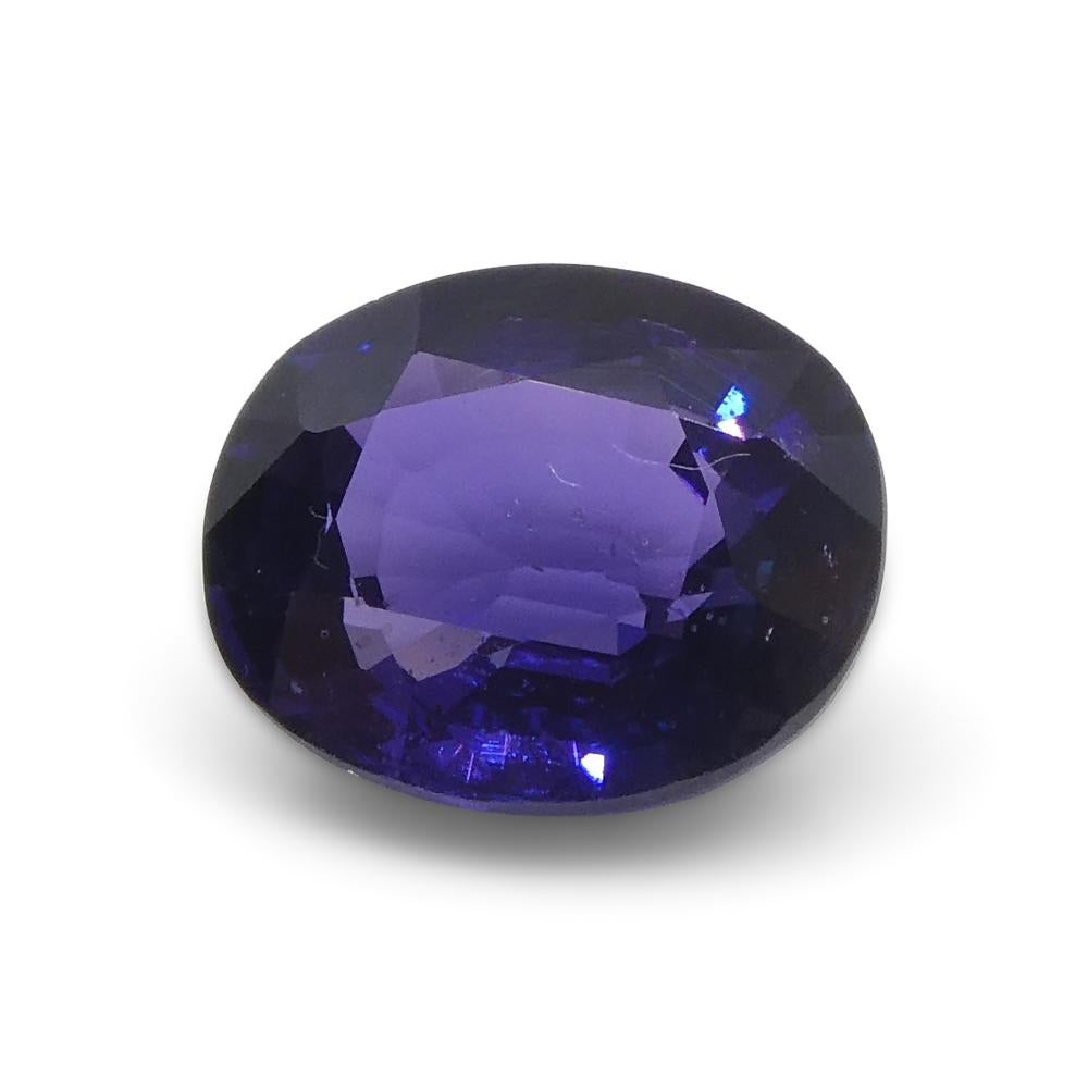 0.97ct Cushion Purple Sapphire from Madagascar, Unheated For Sale 7