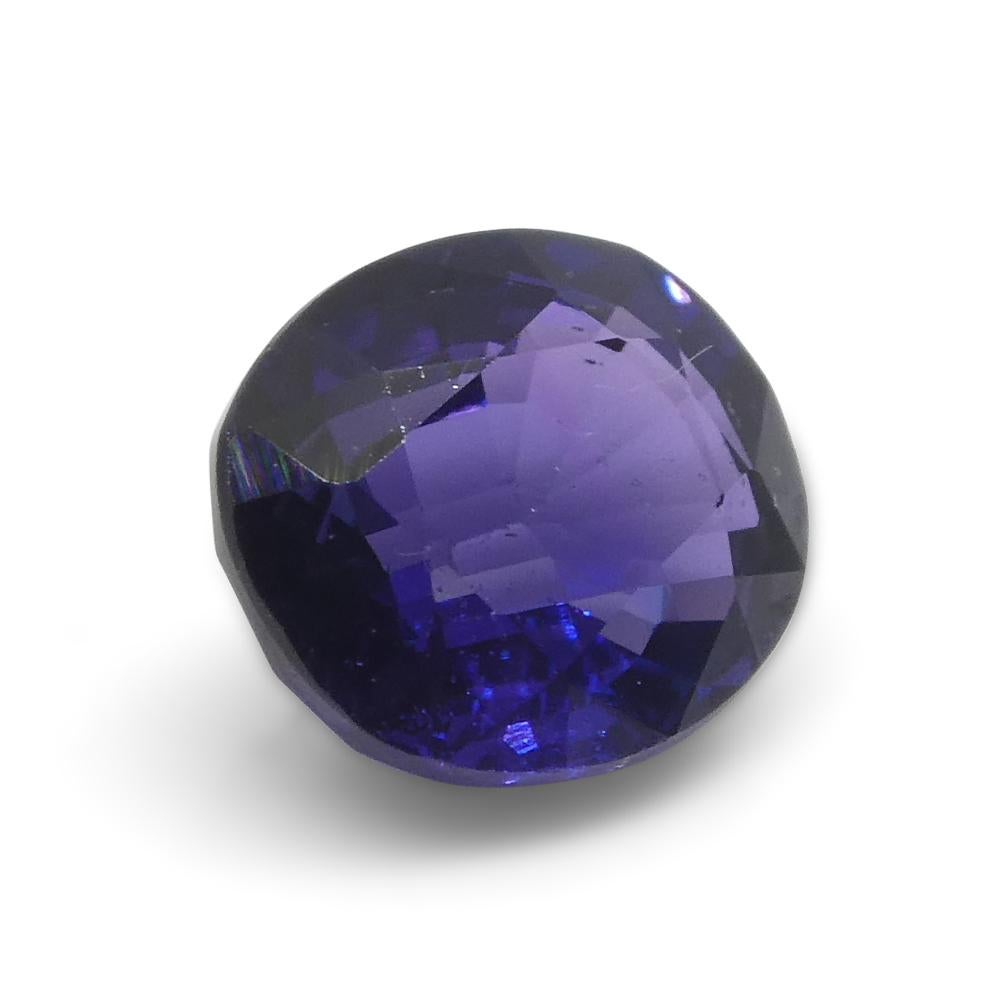 0.97ct Cushion Purple Sapphire from Madagascar, Unheated In New Condition For Sale In Toronto, Ontario