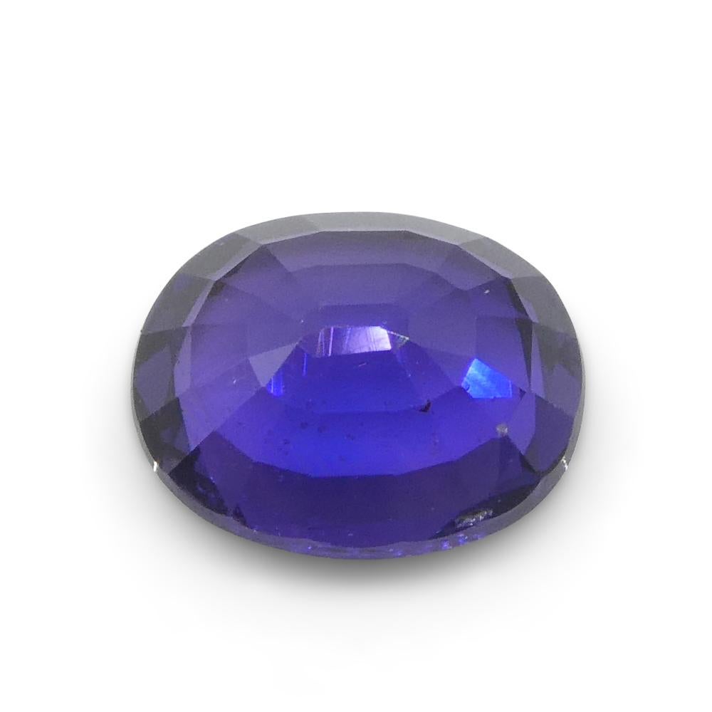 0.97ct Cushion Purple Sapphire from Madagascar, Unheated For Sale 1