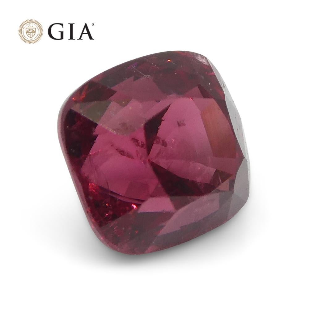 Women's or Men's 0.97ct Cushion Red Spinel GIA Certified    For Sale