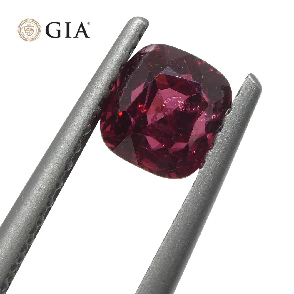 0.97ct Cushion Red Spinel GIA Certified    For Sale 3