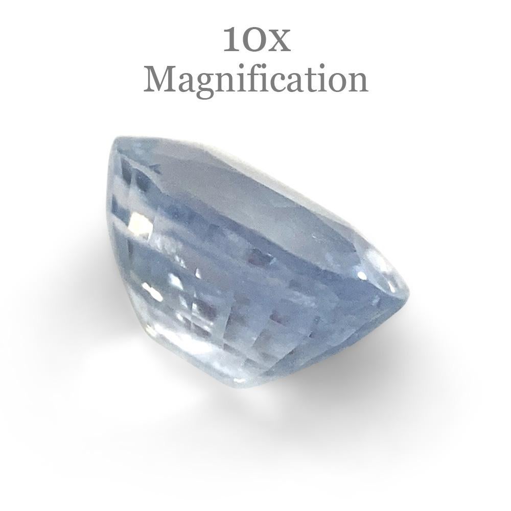 0.97ct Oval Icy Blue Sapphire from Sri Lanka Unheated For Sale 5