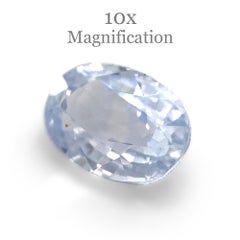 0.97ct Oval Icy Blue Sapphire from Sri Lanka Unheated