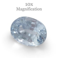 0.97ct Oval Icy Blue Sapphire from Sri Lanka Unheated