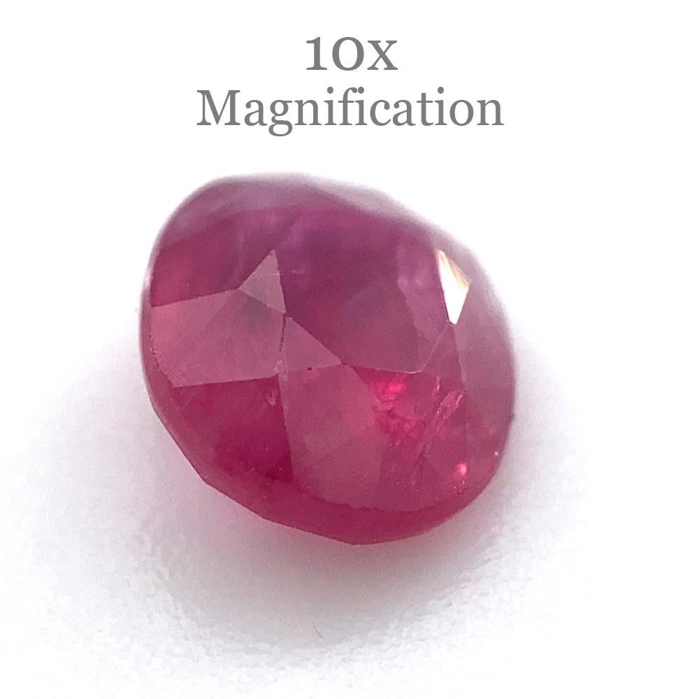 0.97ct Oval Red Ruby Unheated For Sale 5