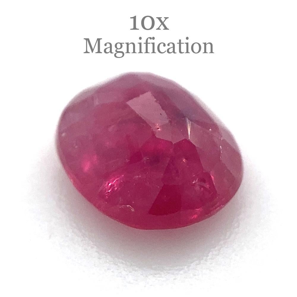 0.97ct Oval Red Ruby Unheated For Sale 7