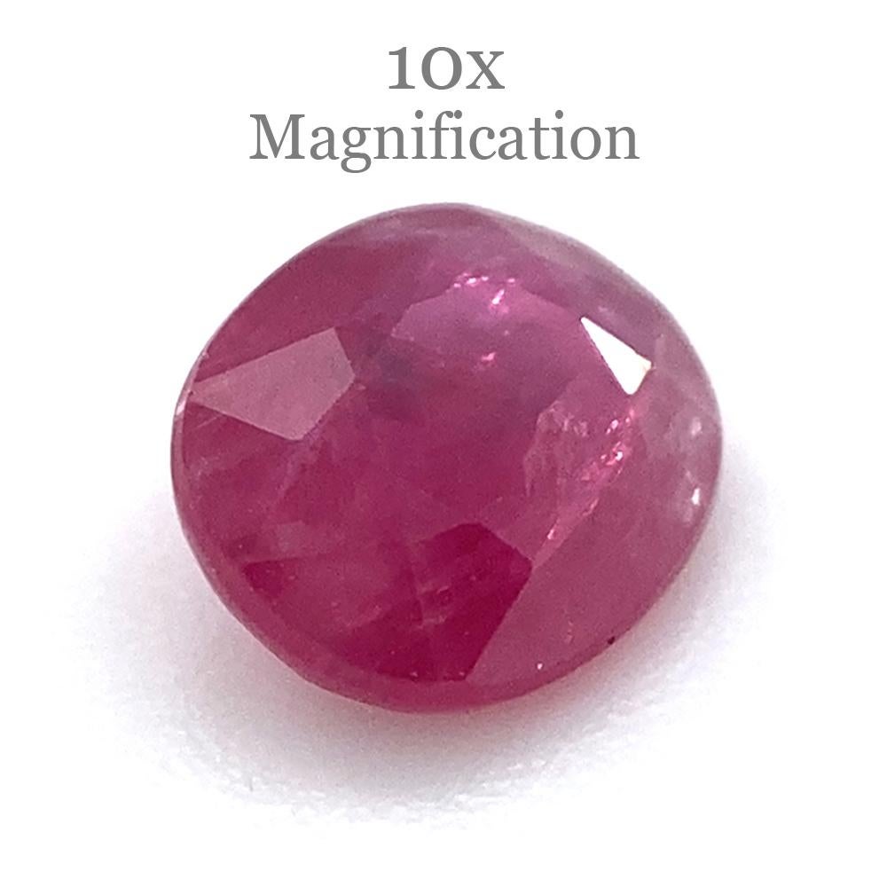0.97ct Oval Red Ruby Unheated For Sale 1