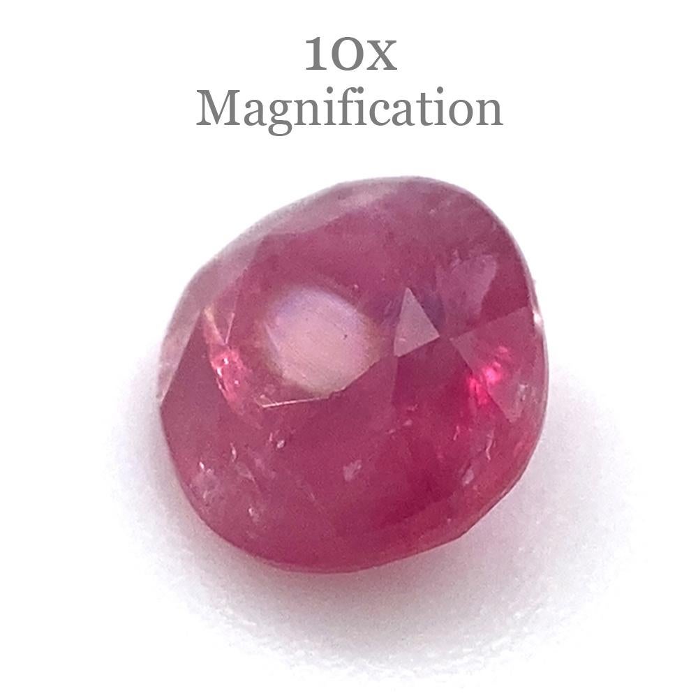 0.97ct Oval Red Ruby Unheated For Sale 2