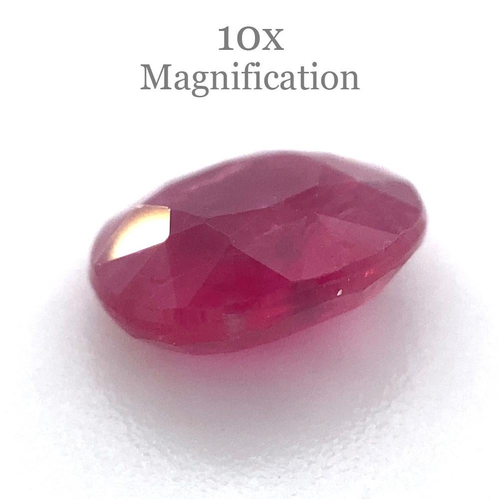 0.97ct Oval Red Ruby Unheated For Sale 3