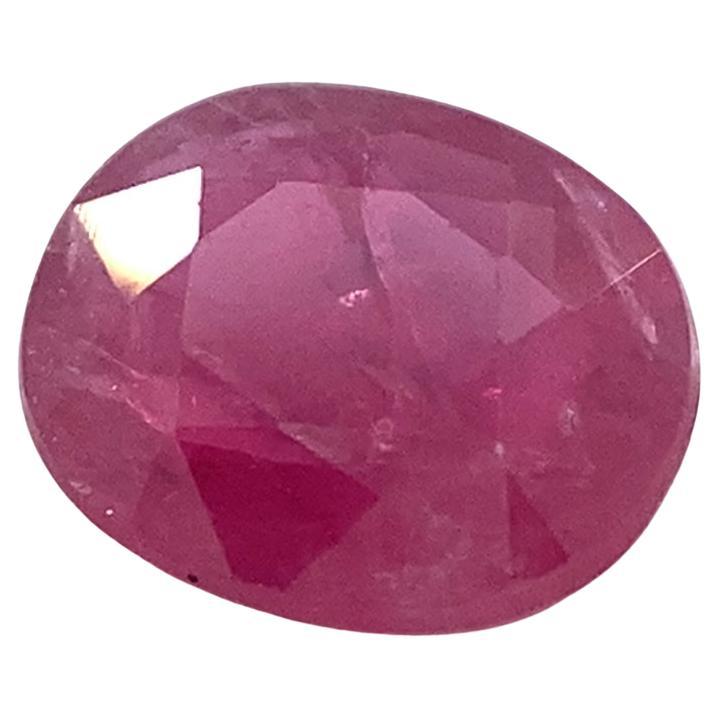 0.97ct Oval Red Ruby Unheated For Sale