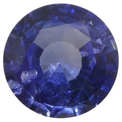 0.97ct Round Blue Sapphire from Sri Lanka